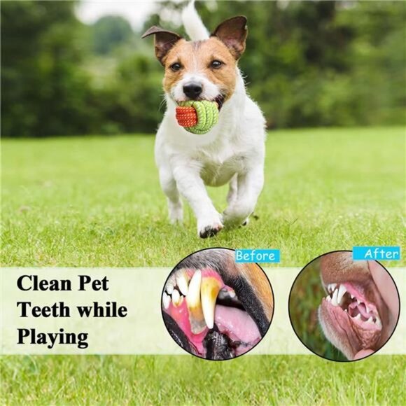 Dog Rope Toys 15 Pack Dog Toys,Puppy Grinding Teething Chew Toys,Tug of War Toys - Picture 4 of 6